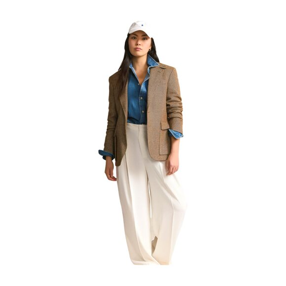 Polo Ralph Lauren Slim-Fit Denim Shirt Womens Size 12 Merced Wash - Picture 4 of 9